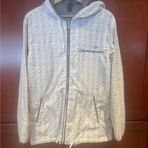 Kirra Gray Patterned Windbreaker Jacket